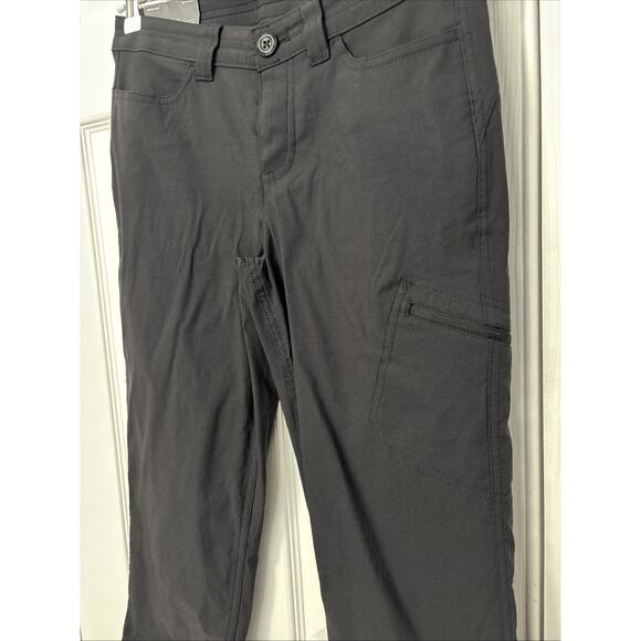Eddie Bauer Womens 2 Black Slightly Curvy Hiking Capri Pants Outdoors Athleisure - Picture 2 of 9